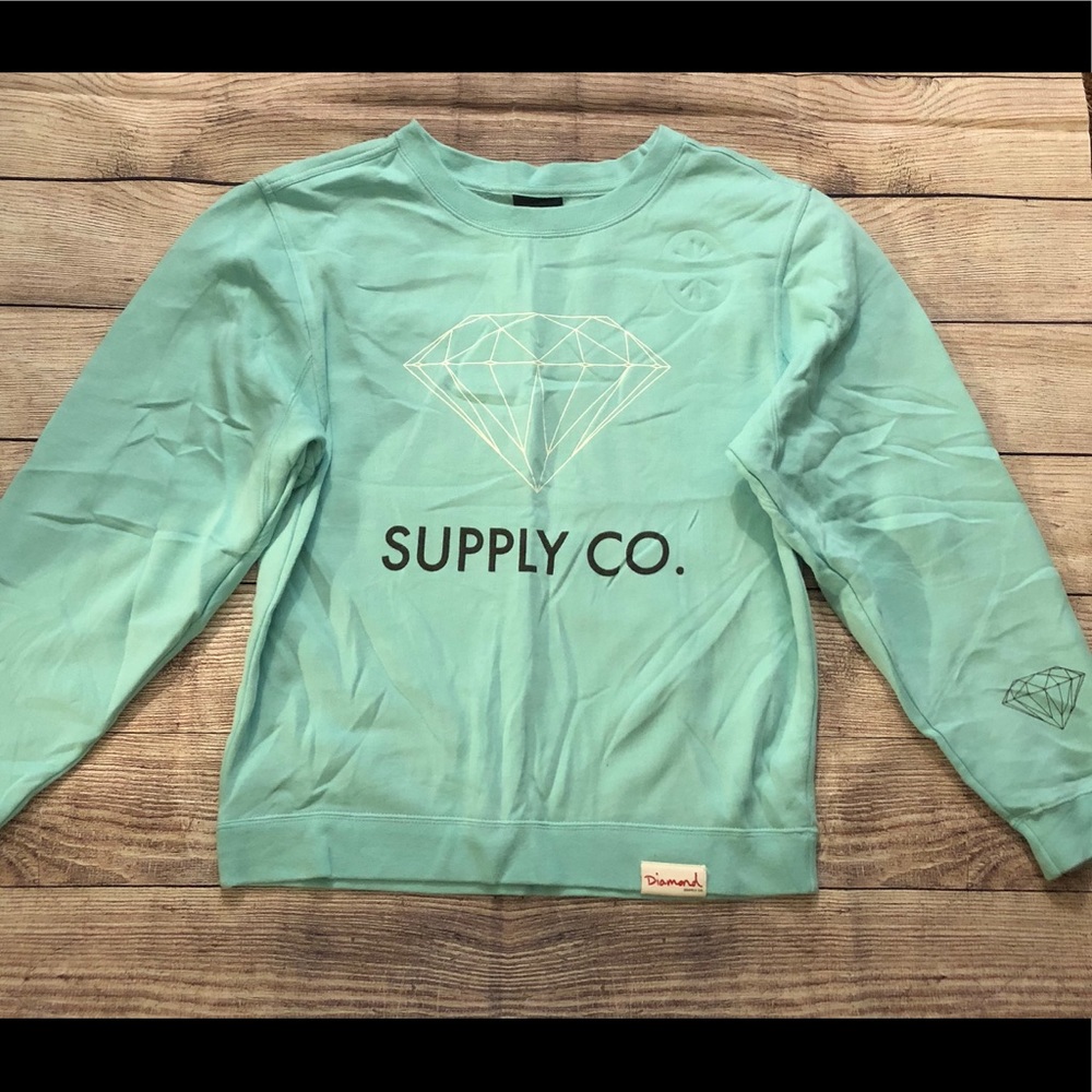 Diamond Supply Co. Aqua Crew Neck M Sweater - New